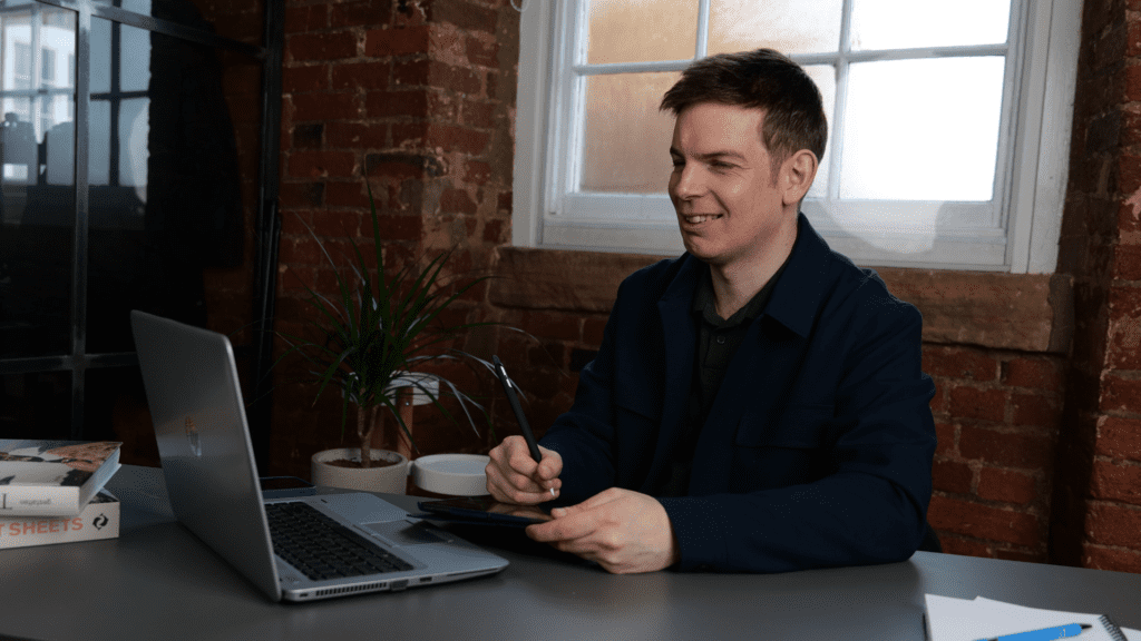 Gary mentoring a business leader virtually