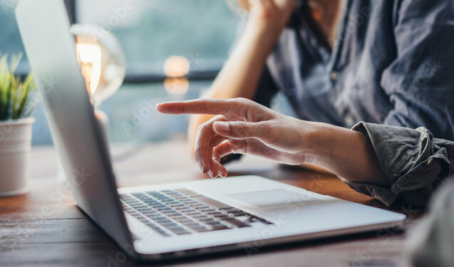 Group of young people working together. Creative business people in modern office