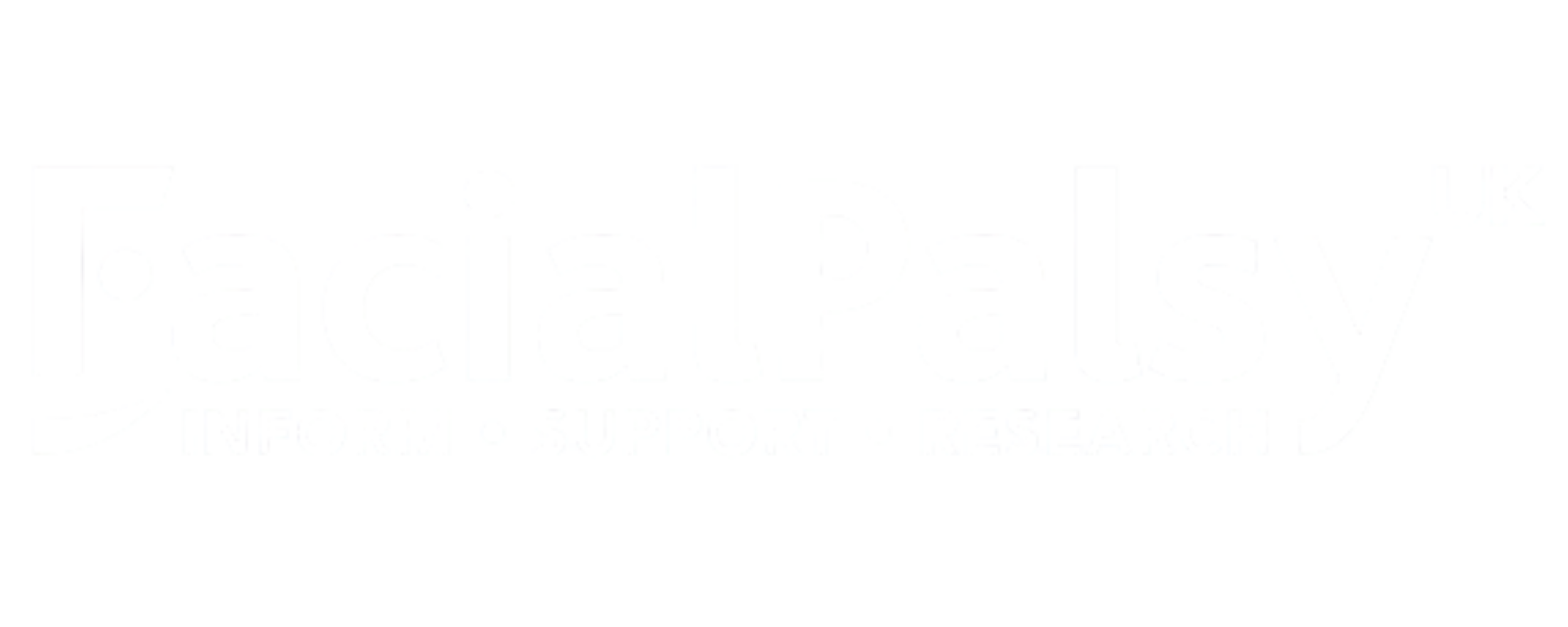 Facial Palsy UK White Logo